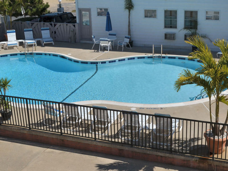 AO - Pool amenities at Adams Ocean Front Resort motel